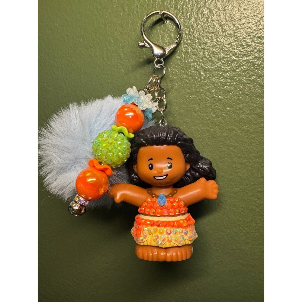 Moana Little People Bedazzled Keychain